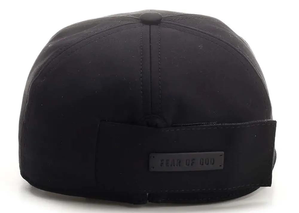 Fear of God Logo Detailed Baseball Cap Black