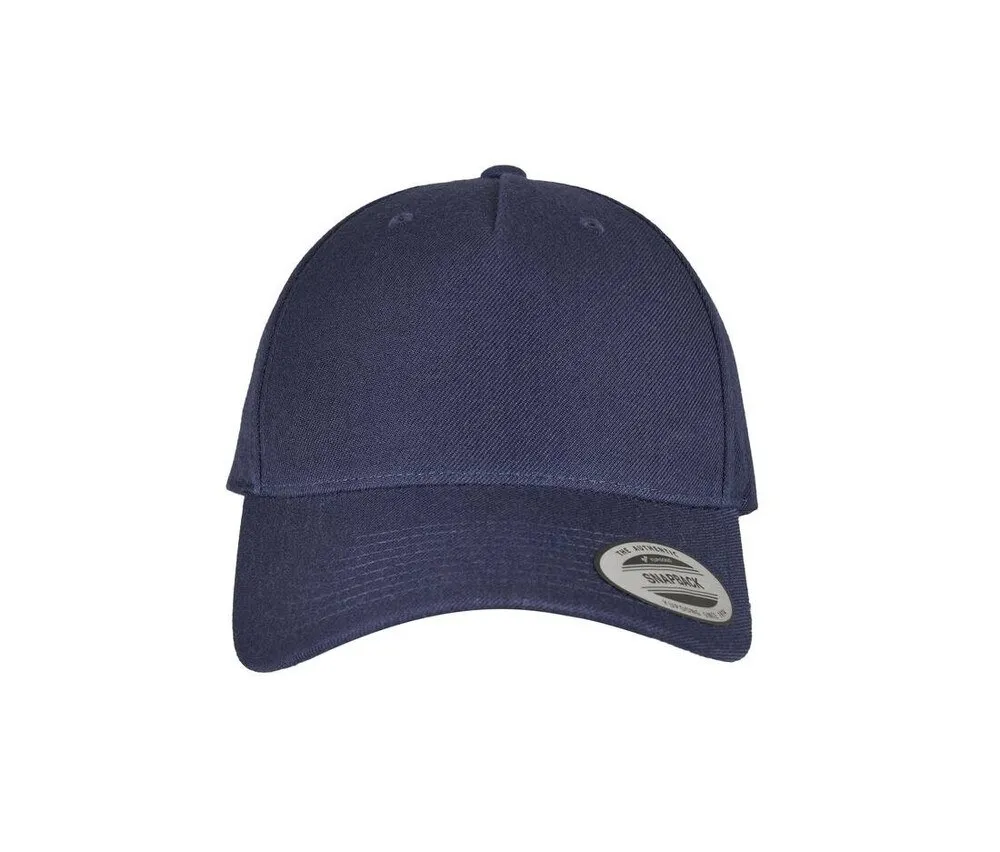 FLEXFIT F5789M  5PANEL PREMIUM CURVED VISOR SNAPBACK CAP  AZUL MARINO