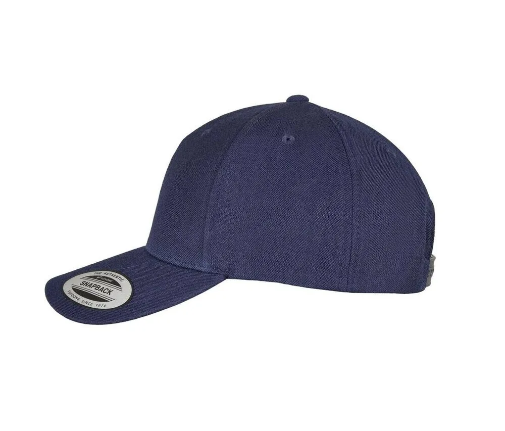 FLEXFIT F5789M  5PANEL PREMIUM CURVED VISOR SNAPBACK CAP  AZUL MARINO
