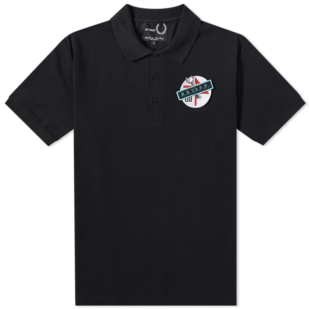 Fred Perry x Raf Simons Patched Polo Shirt