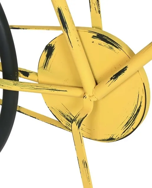 Fíjalo Cónsola metal madera 160 x 40 x 88 bicicleta amarillo