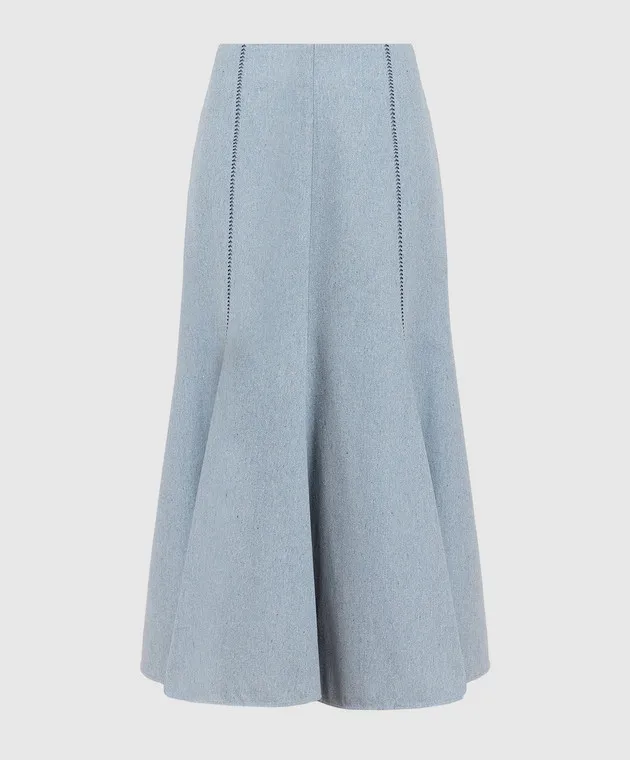 Gabriela Hearst Amy's blue skirt