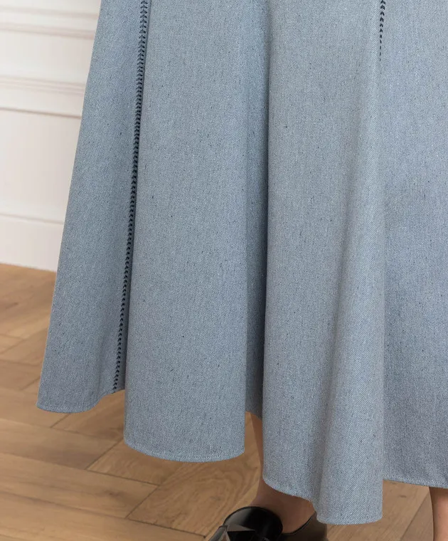 Gabriela Hearst Amy's blue skirt