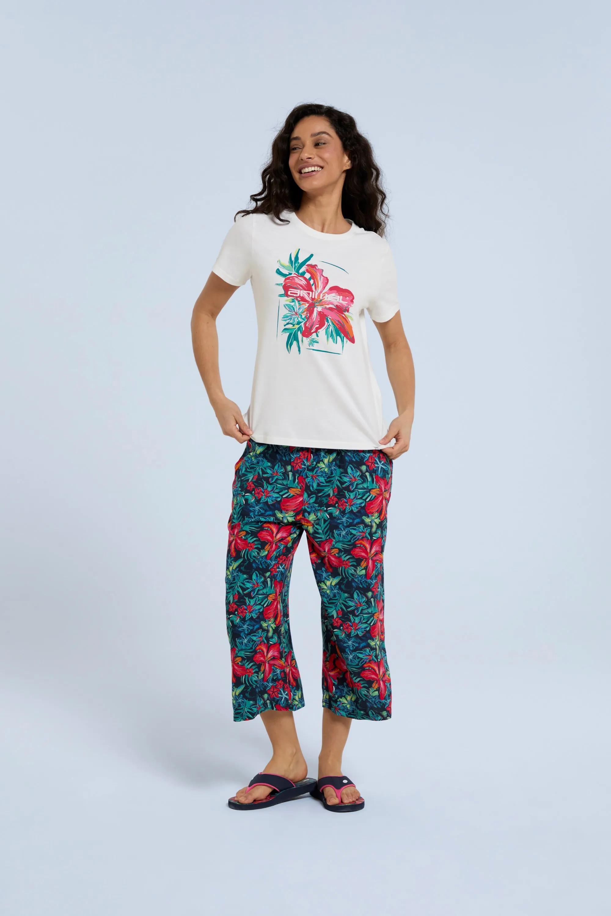 Hibiscus Carina camiseta orgánica para mujer