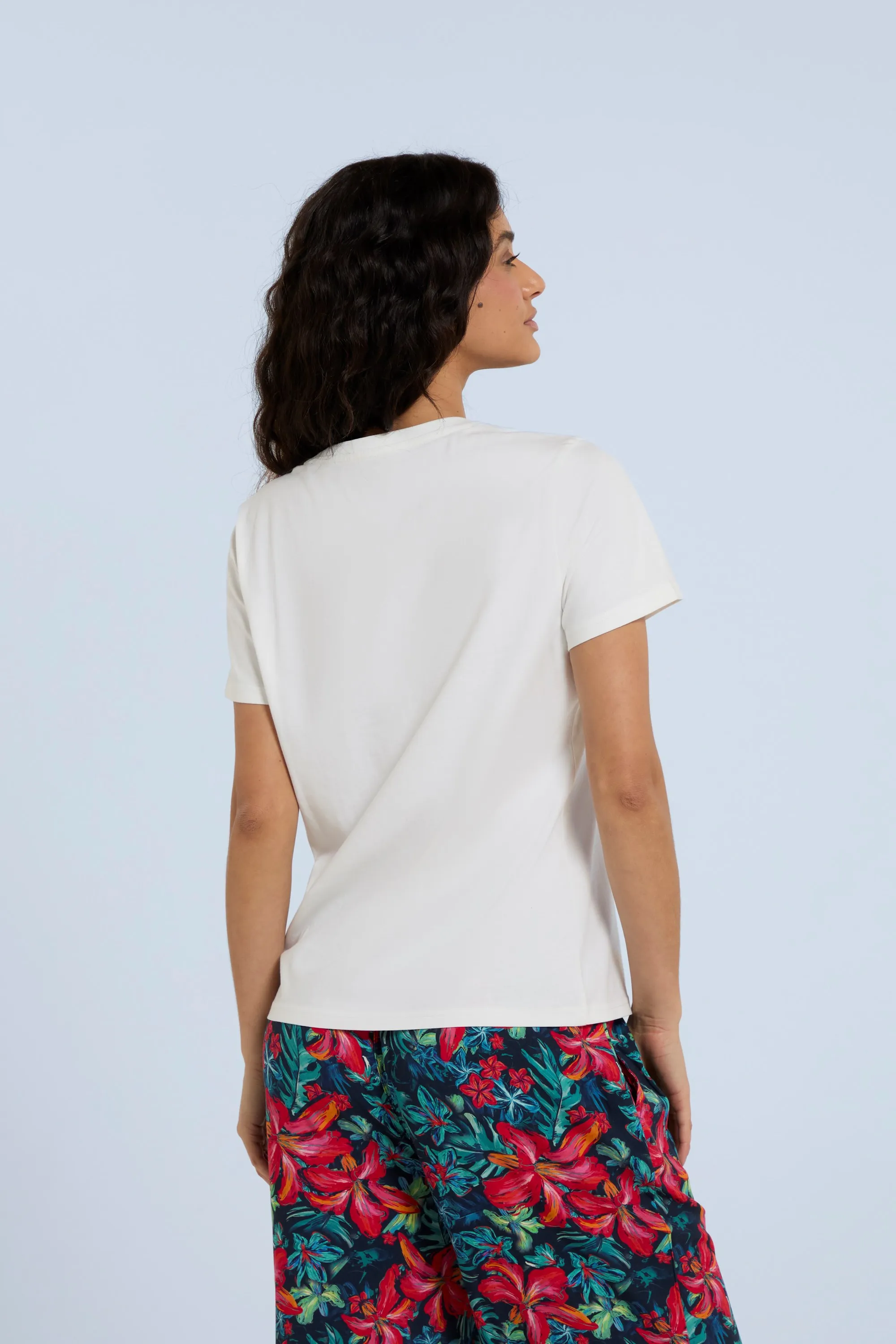 Hibiscus Carina camiseta orgánica para mujer