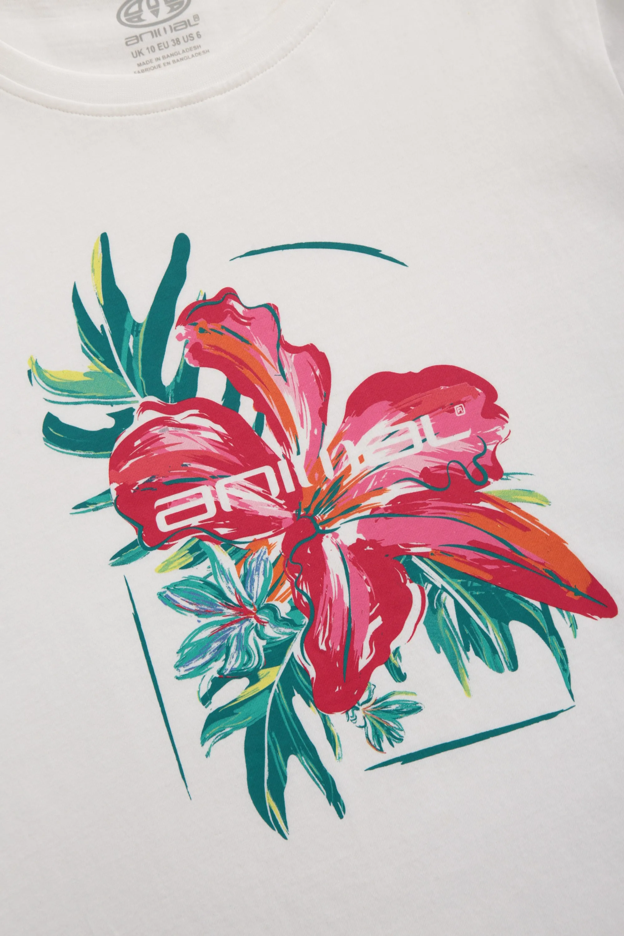 Hibiscus Carina camiseta orgánica para mujer