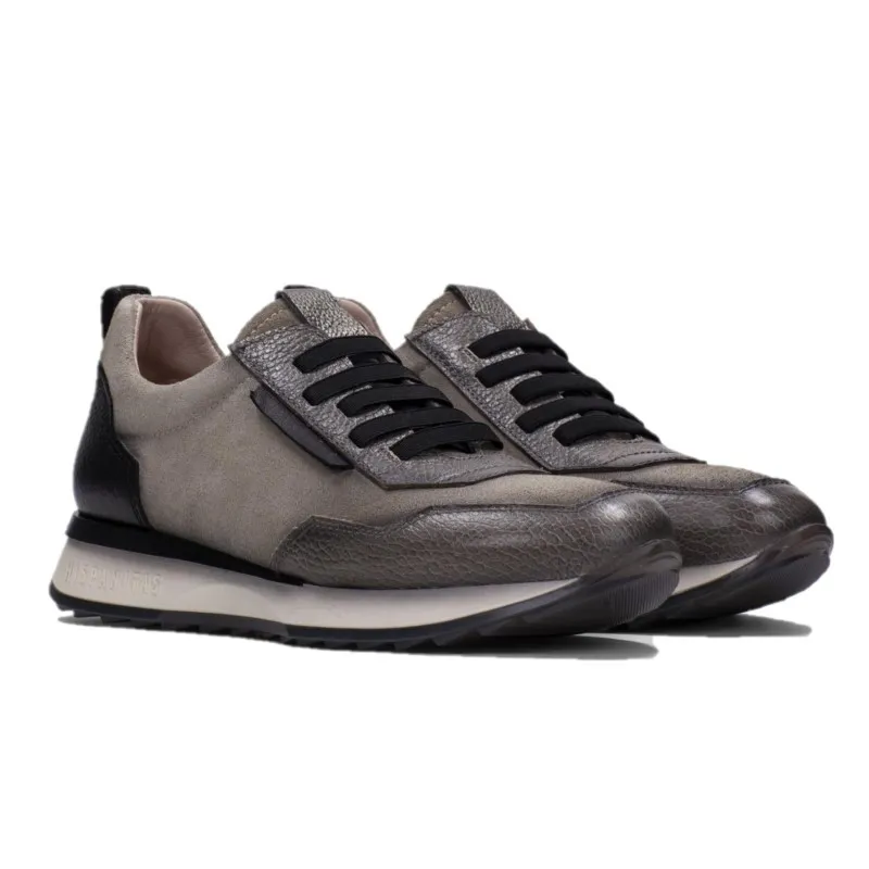 HISPANITAS Kate HI222382 Azul y Taupe Deportivo elásticos mujer