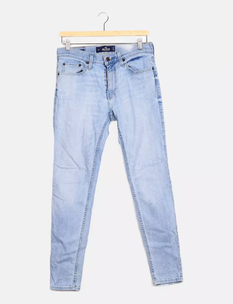 Hollister Pantalón denim claro