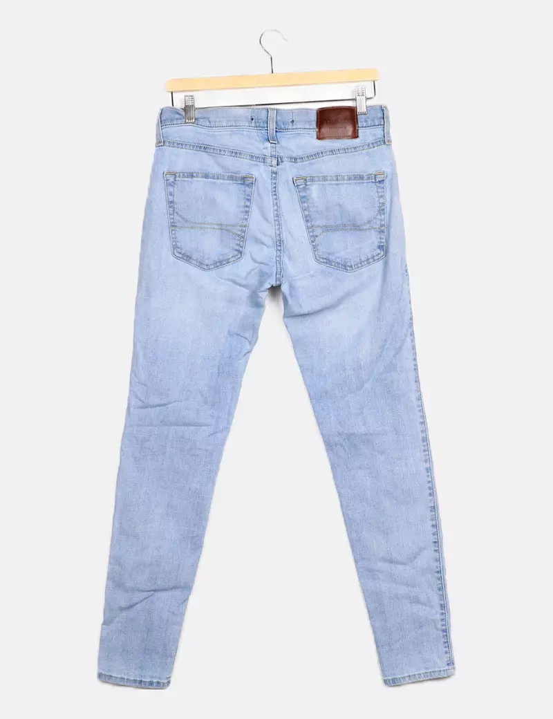 Hollister Pantalón denim claro