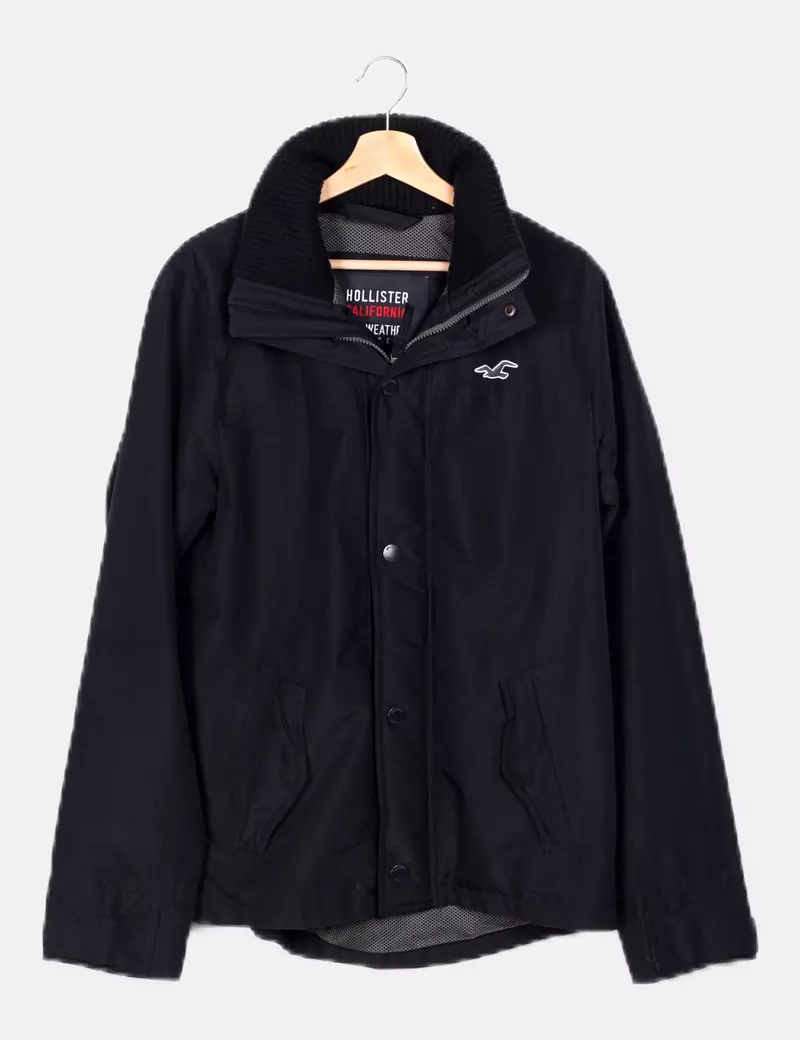 Hollister Parka azul marino