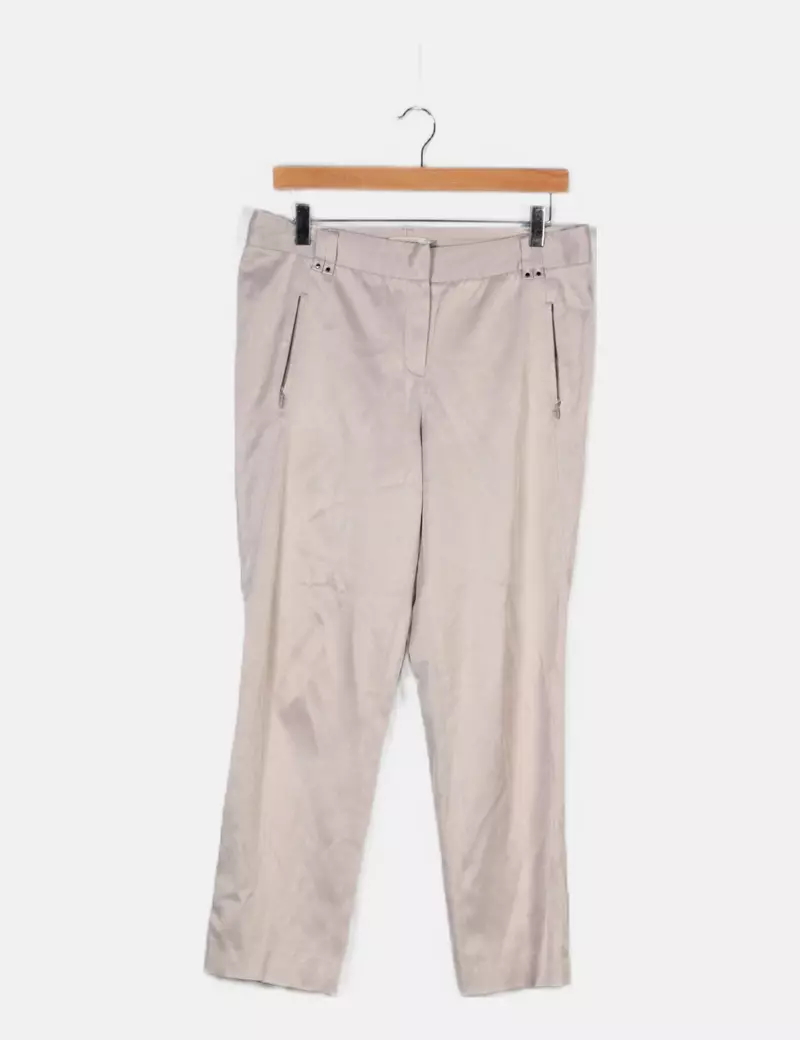 Hongo Pantalón beige básico