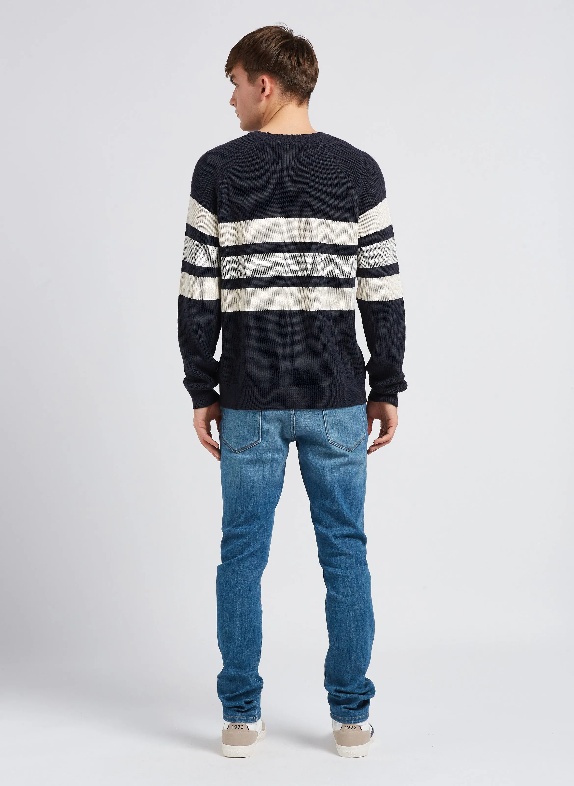 IKKS Vaquero slim de mezcla de algodón en azul