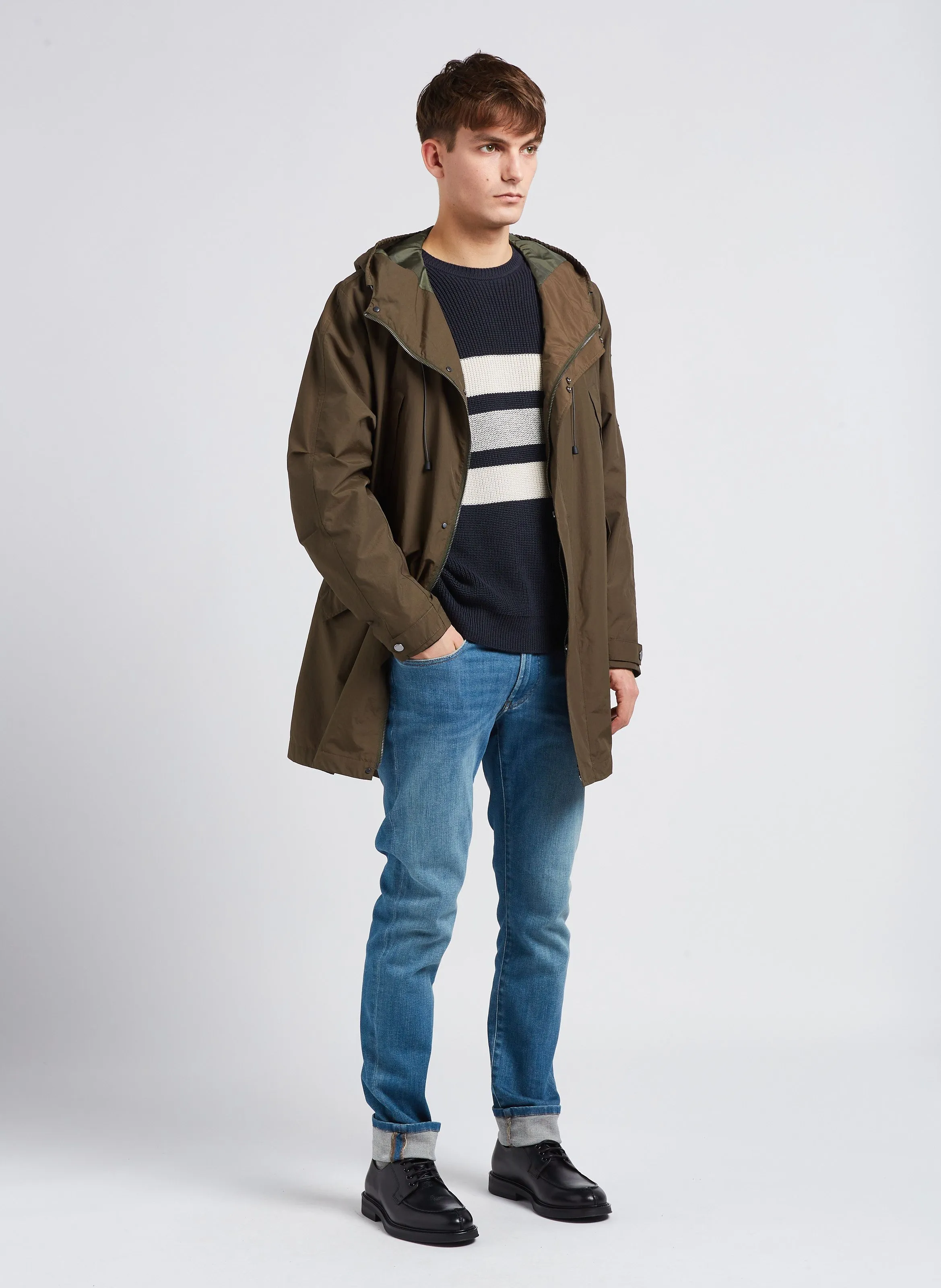 IKKS Vaquero slim de mezcla de algodón en azul