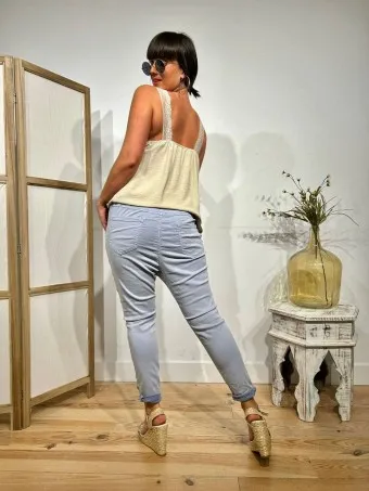 Jeans Baggy DASSEL Celeste