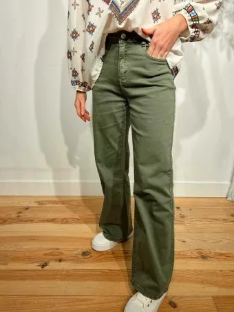Jeans Straight HAUTE Khaki