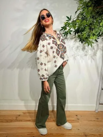 Jeans Straight HAUTE Khaki