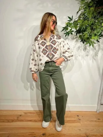 Jeans Straight HAUTE Khaki