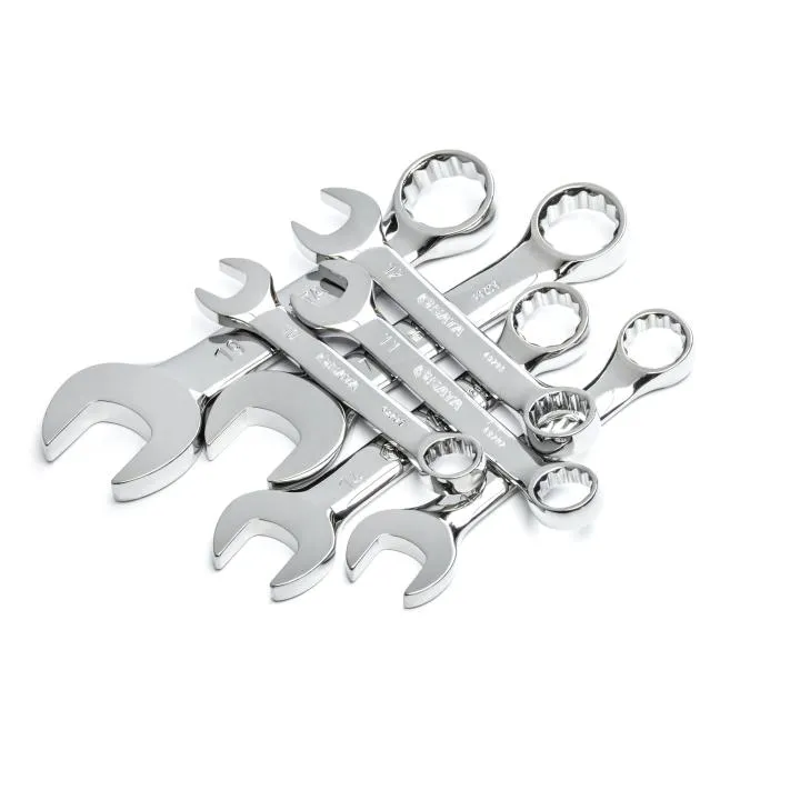 JUEGO LLAVE COMBINADA CORTA (ESPEJO) ESTUCHE 7PZ 10  19MM