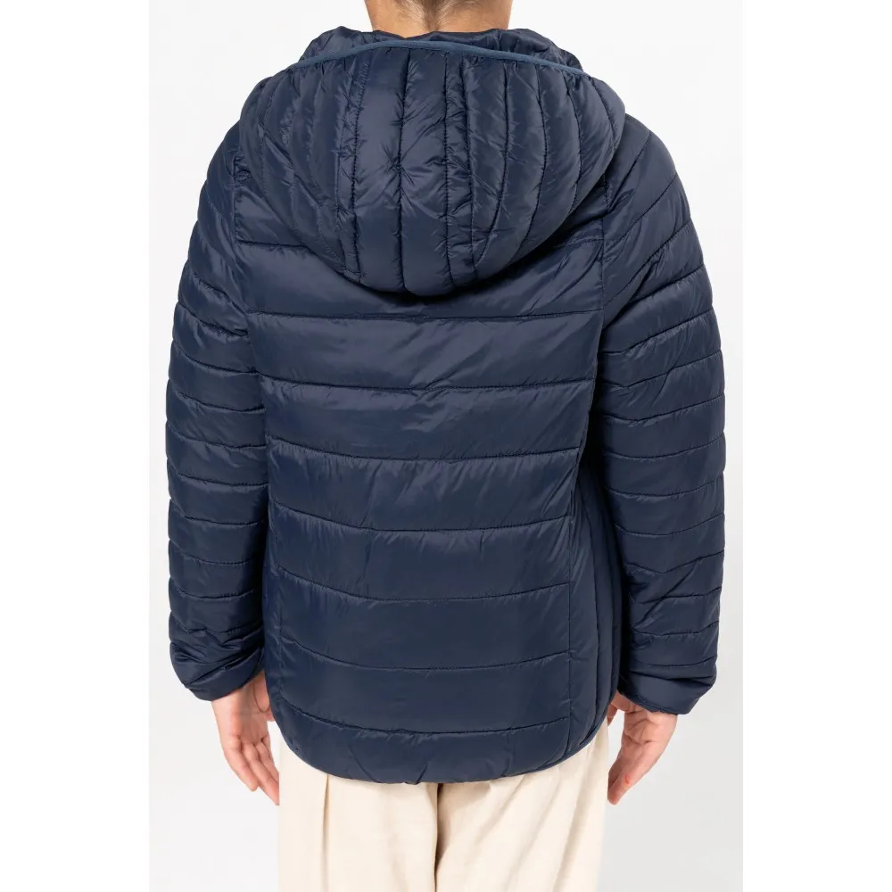 K6112CHAQUETA ACOLCHADA Y LIGERA CON CAPUCHA NIÑOS