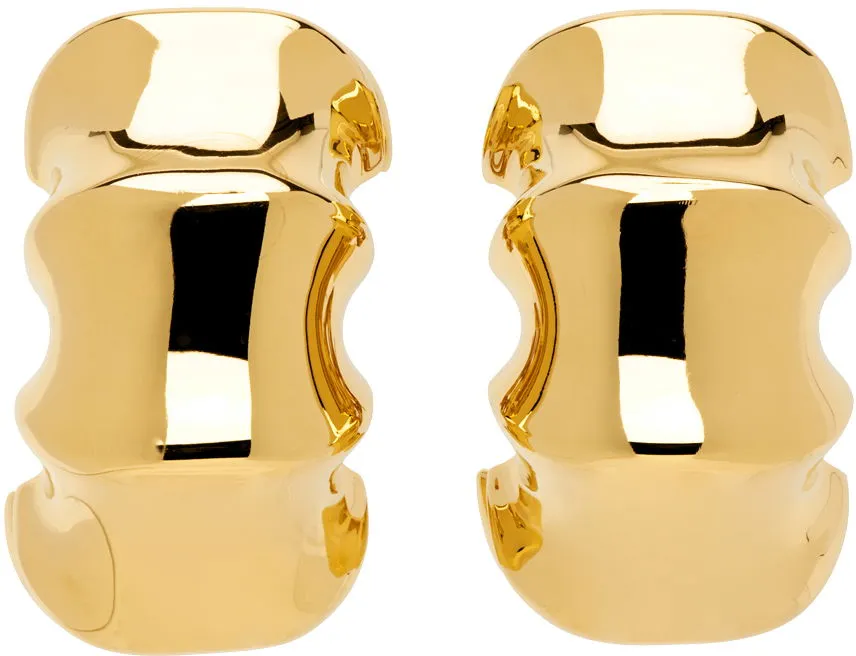 Khaite Gold 'The Medium Julius Loop' Earrings