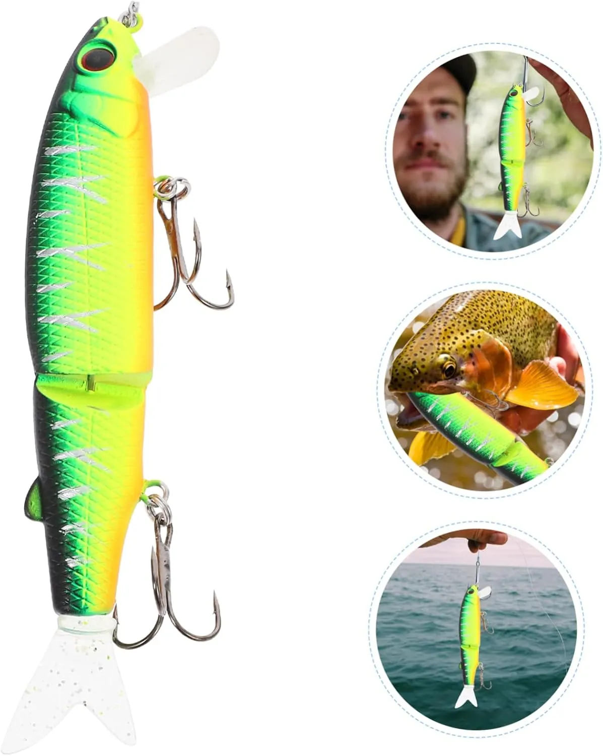 Kisangel Cebo Artificial De Pesca 3D Simulación De Forma De con Flotante ñuelo De Caza para Lago y Estanque Color Ideal para Lub
