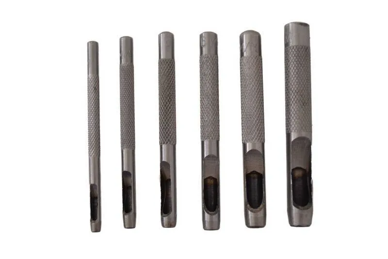 Kit de sacabocados a golpe. 6 piezas