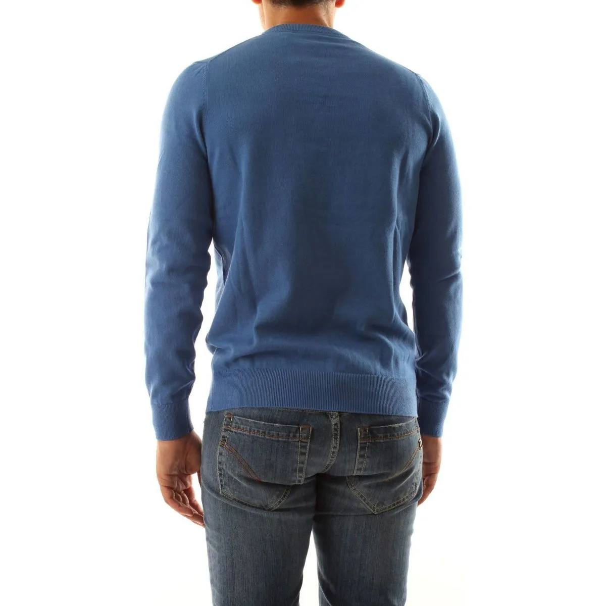 KN821V CREW NECKW584 SPRING BLUE