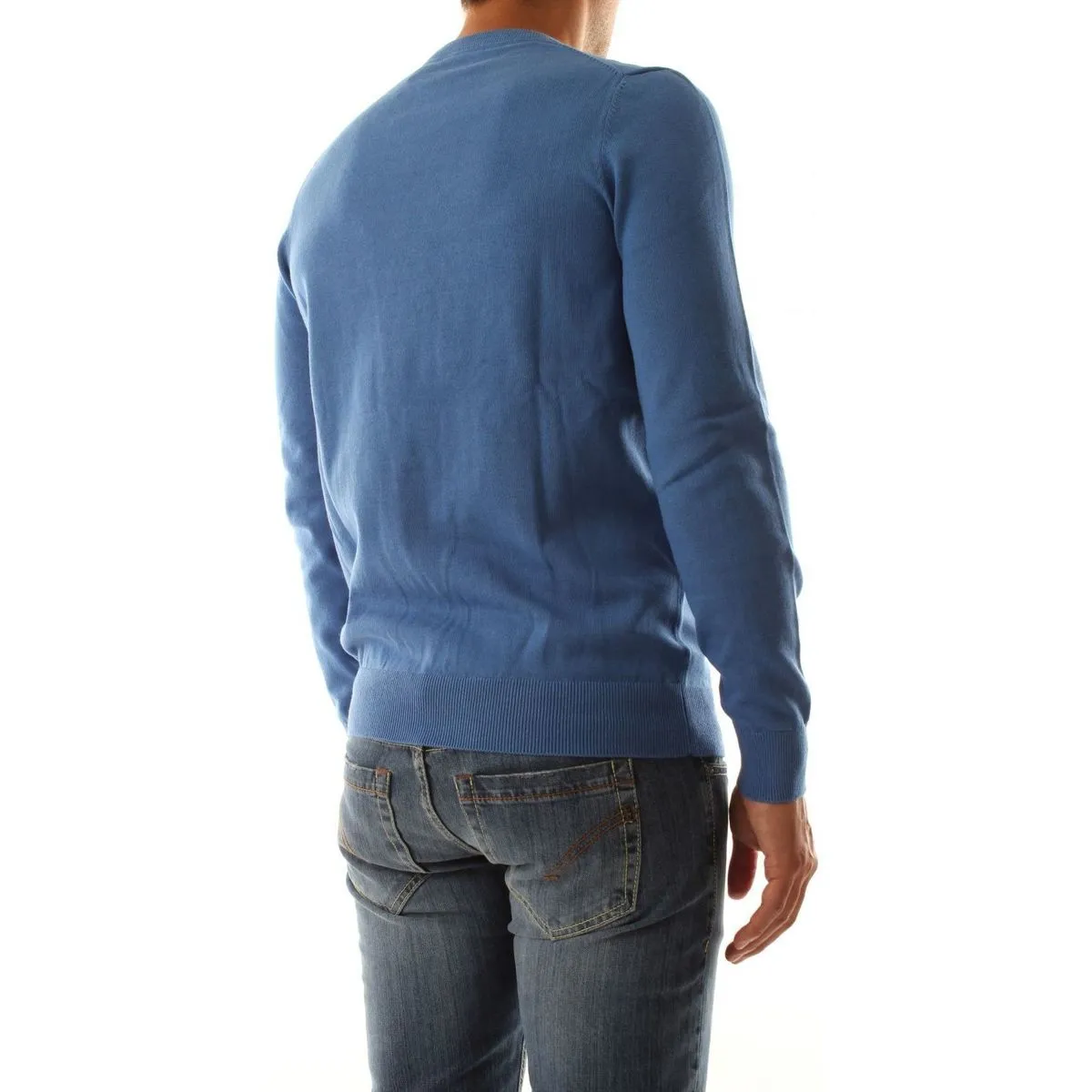 KN821V CREW NECKW584 SPRING BLUE