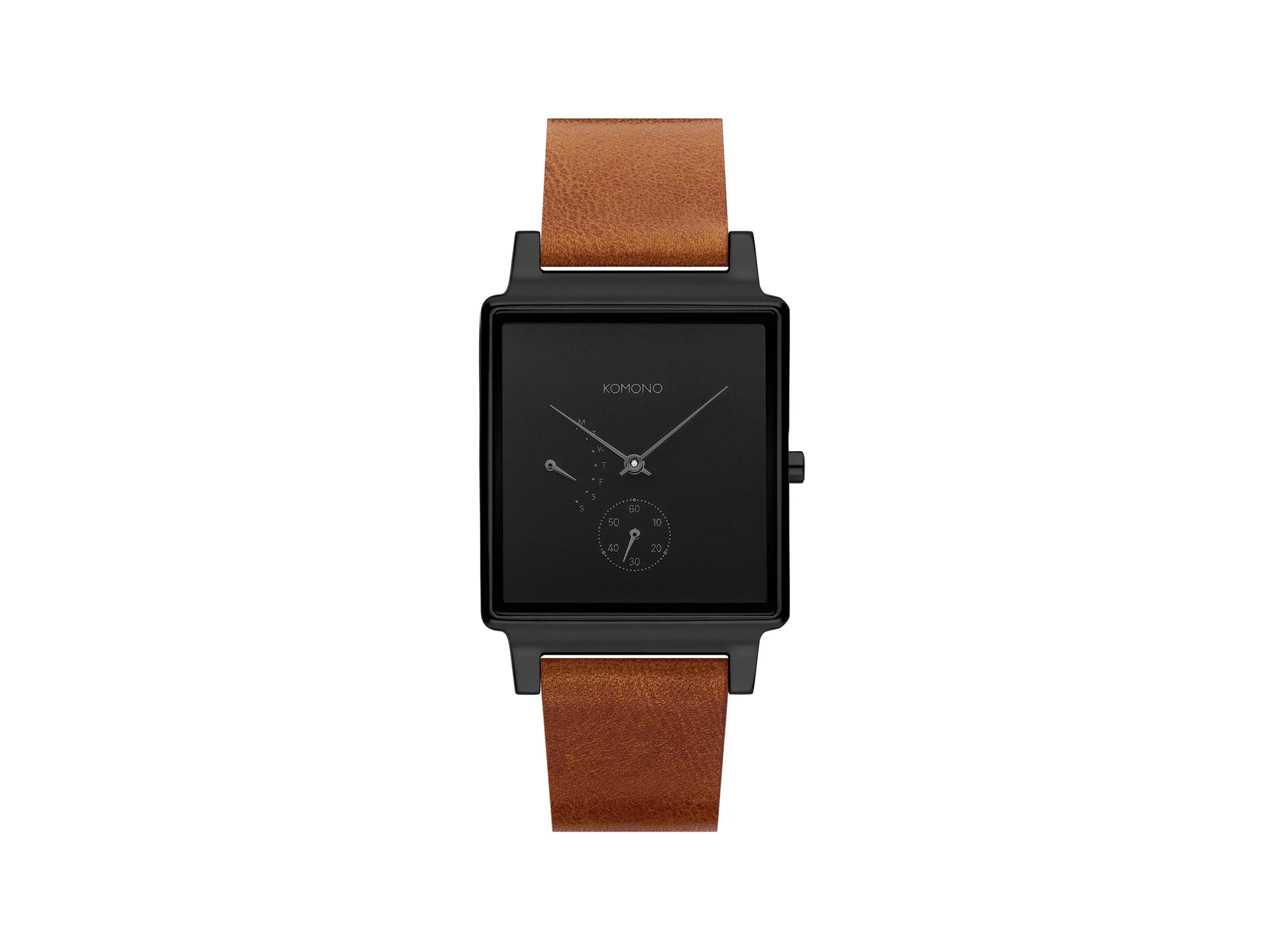 KOMONO Reloj Konrad Retrograde Black Cognac