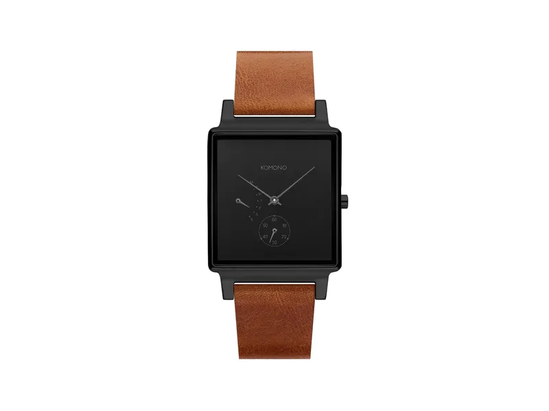 KOMONO Reloj Konrad Retrograde Black Cognac