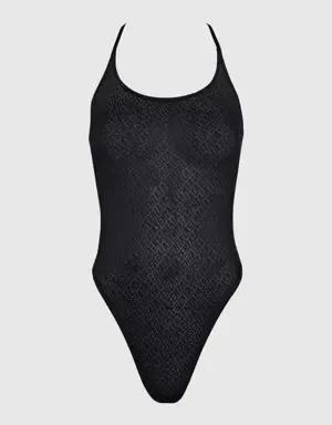 La Senza Logo Mesh Bodysuit