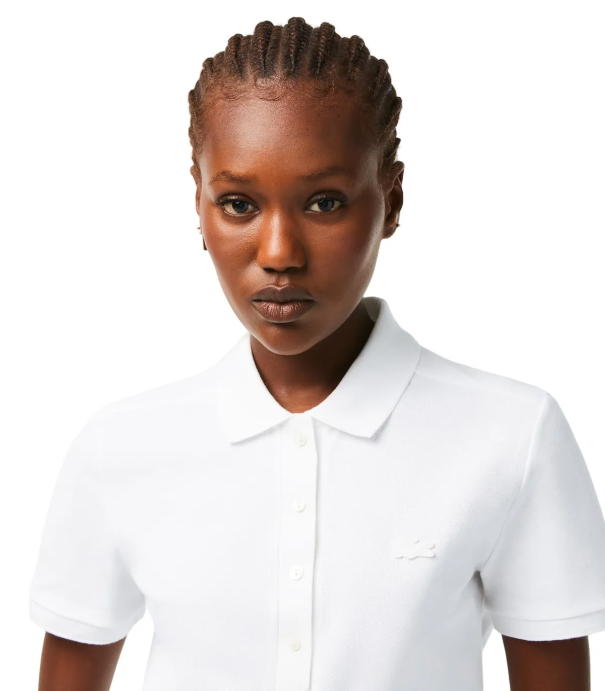 LACOSTE  POLO PARA MUJER BLANCO  CHEMISE COL BORDCOTES MA