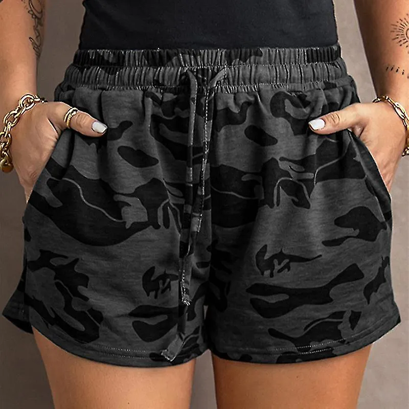 Ladies Fashion Elastic Waist Short Pant Women Holiday Breathable Bermuda