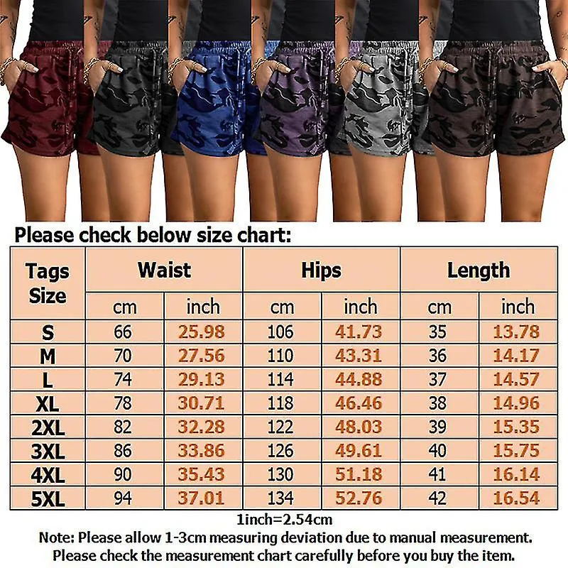 Ladies Fashion Elastic Waist Short Pant Women Holiday Breathable Bermuda