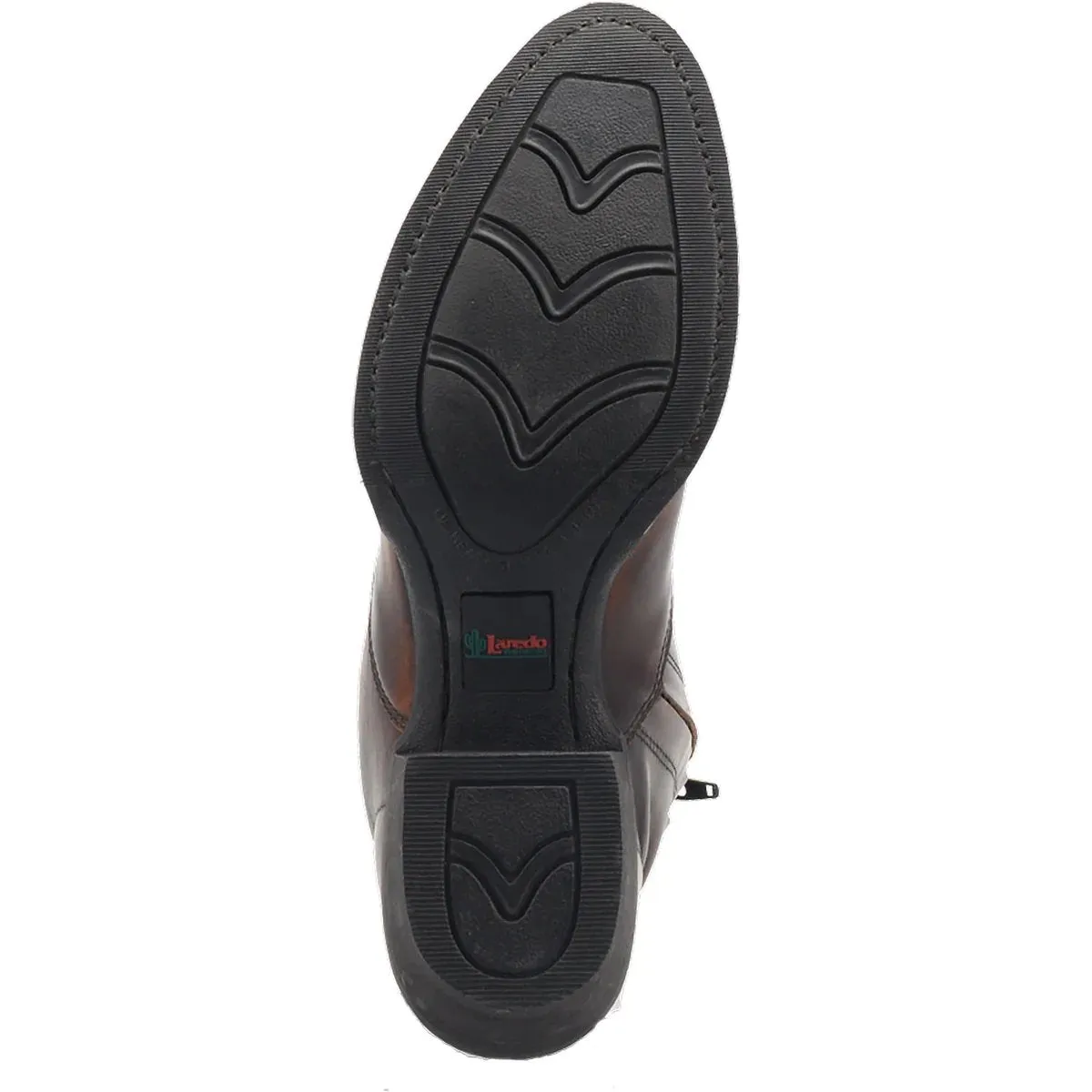 LAREDO MEN'S FLETCHER LEATHER ROUND TOE BOOTS WITH ZIPPER  TAN
