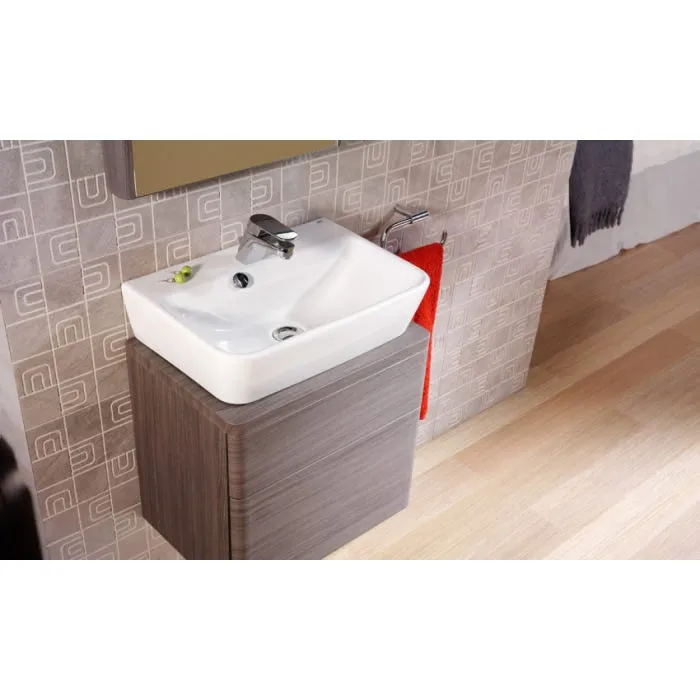 Lavabo sobre encimera blanco 42x32cm Emma Square Gala