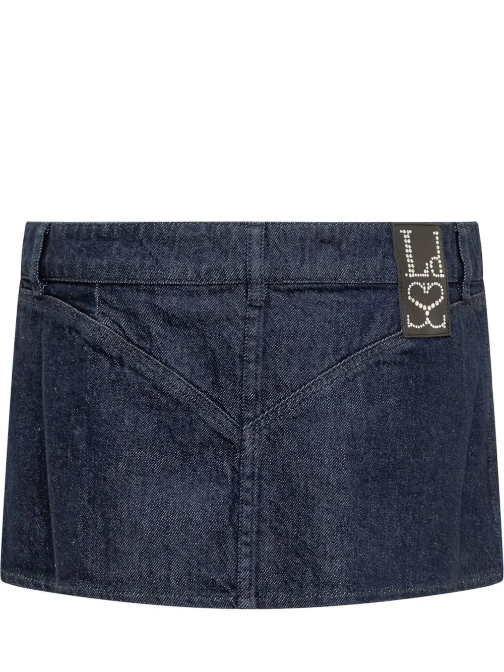LUDOVIC DE SAINT SERNIN LaceUp Mini Skirt