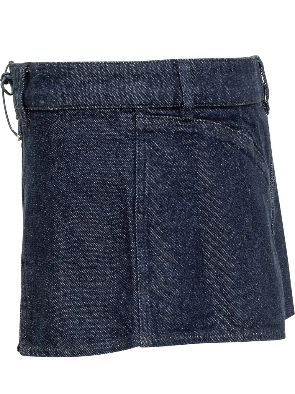 LUDOVIC DE SAINT SERNIN LaceUp Mini Skirt