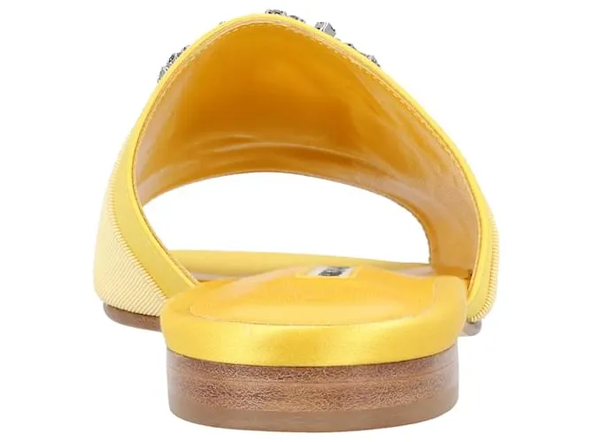 Manolo Blahnik Martamod Plano Amarillo 