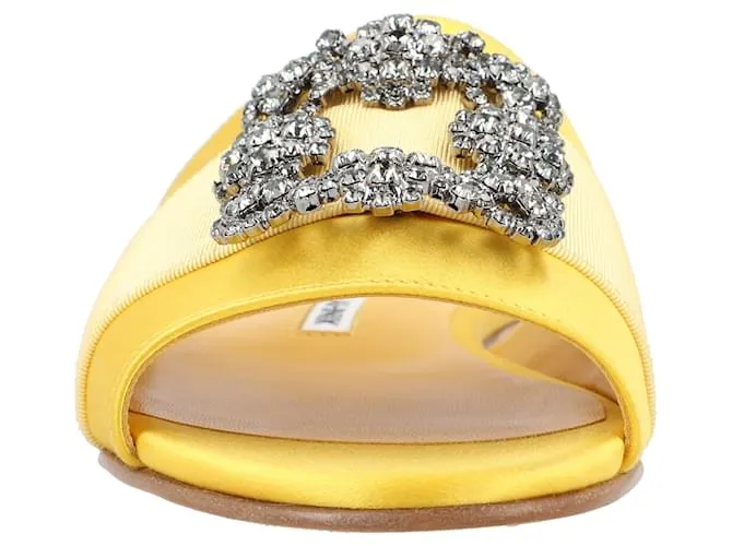 Manolo Blahnik Martamod Plano Amarillo 