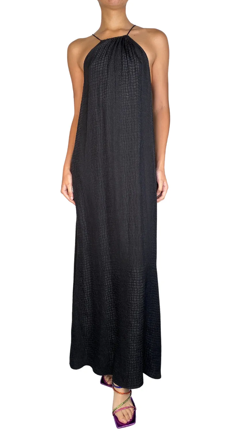 MARIE FRANCE VAN DAMME Vestido Textura Serpiente de Seda