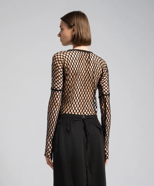 Masnada Black openwork longsleeve