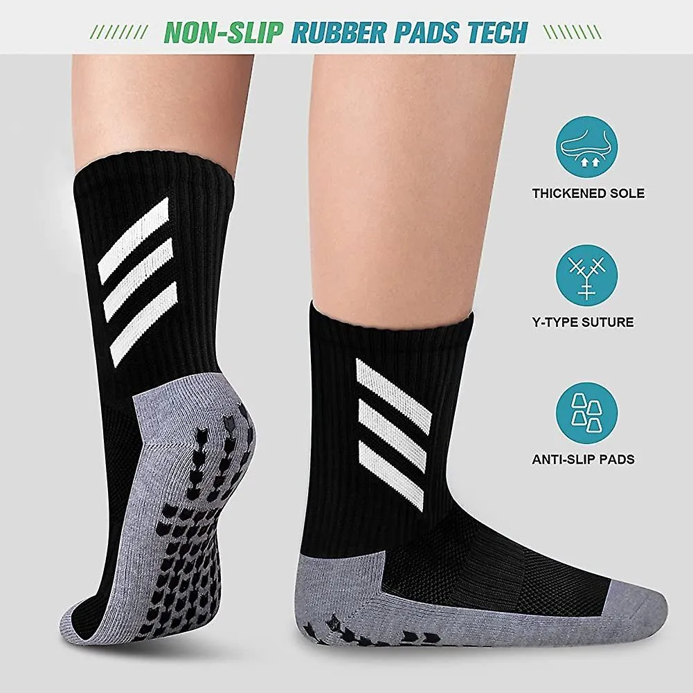 MEN'S NONSLIP SOCKS, 2 PAIRS NONSLIP FOOTBALL SOCKS SPORTS SOCKS FOR MEN WOMEN