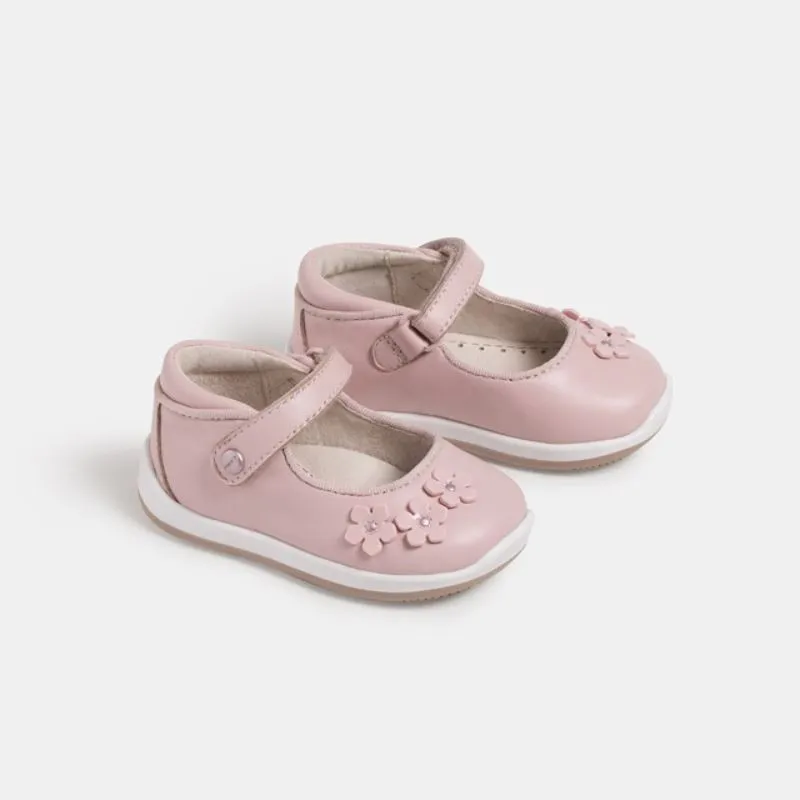 Merceditas Piel Flores Bebé Niña 41328