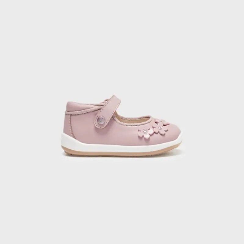 Merceditas Piel Flores Bebé Niña 41328