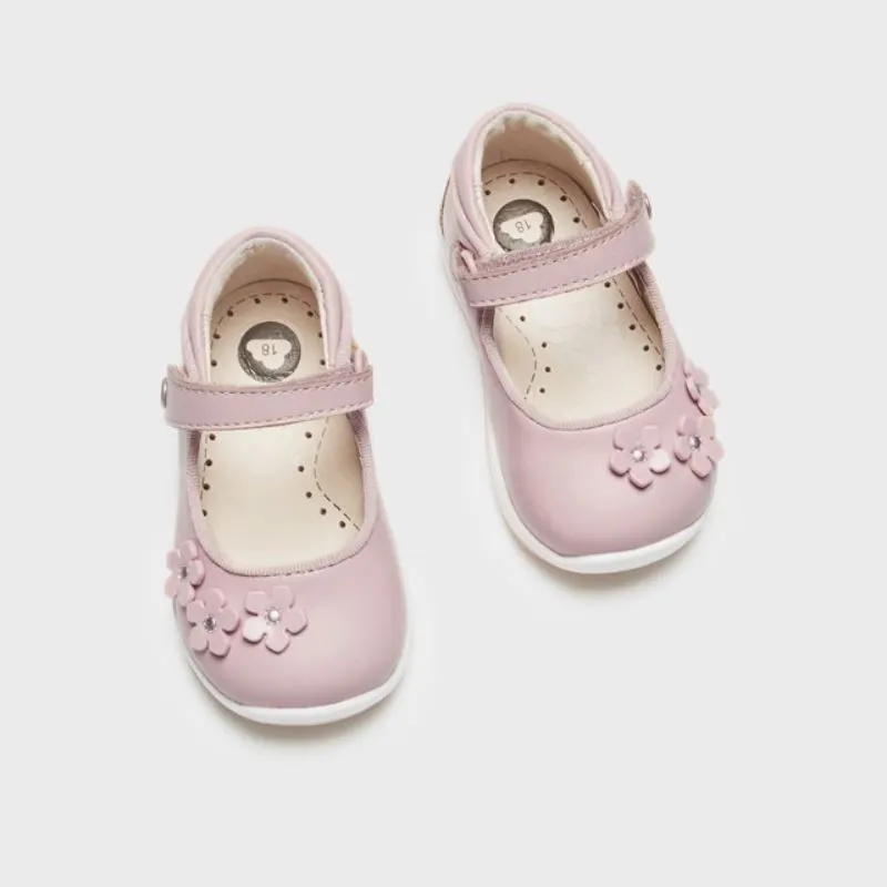 Merceditas Piel Flores Bebé Niña 41328