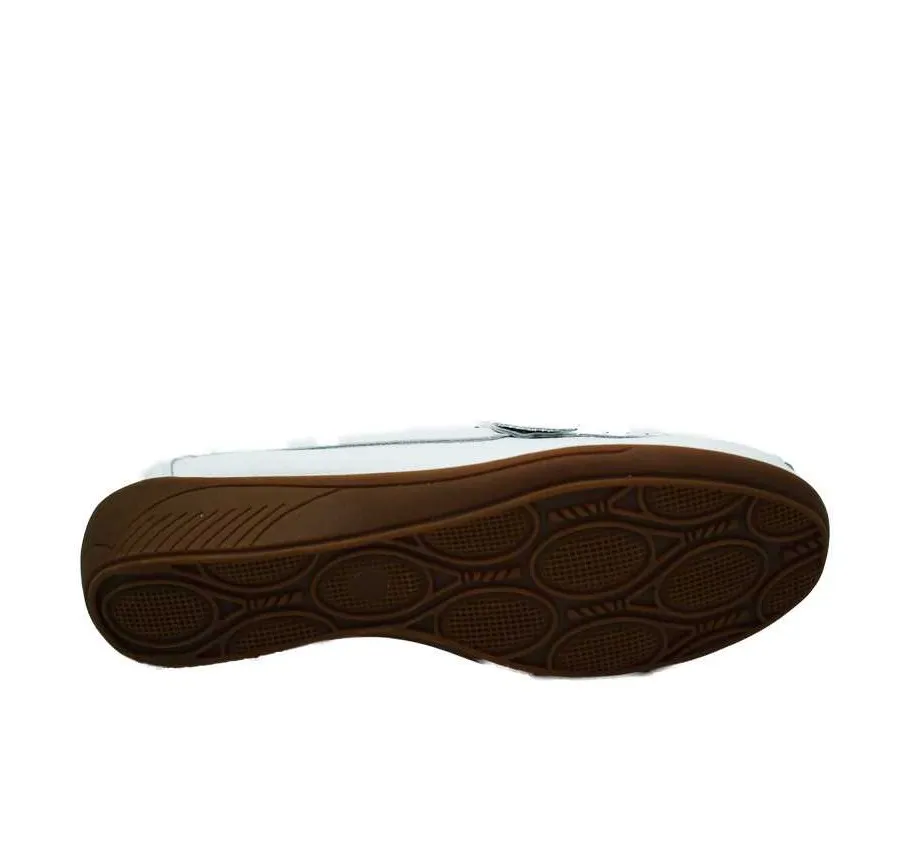 MOCASÍN VICMART 5085 ZAPATO PIEL PARA MUJER BLANCO ADORNO PLATEADO PLANTILLA PIEL 25573