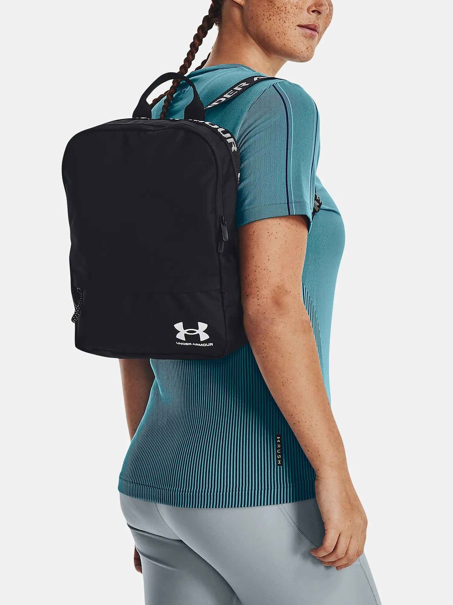 MOCHILA UNDER ARMOUR LOUDON SMALL  BLACK/WHITE