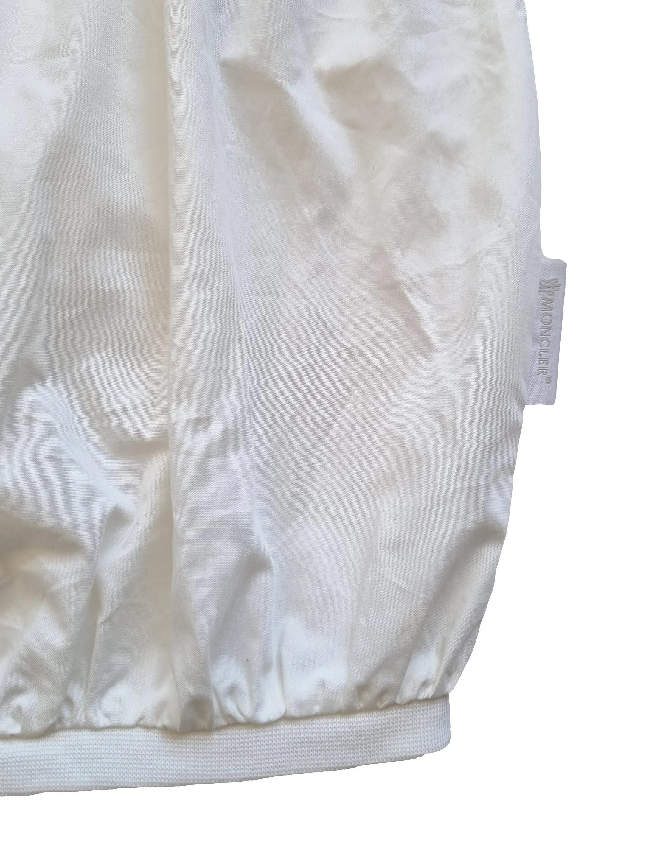 Mono MONCLER bebé niña 8L70610 blanco de algodón