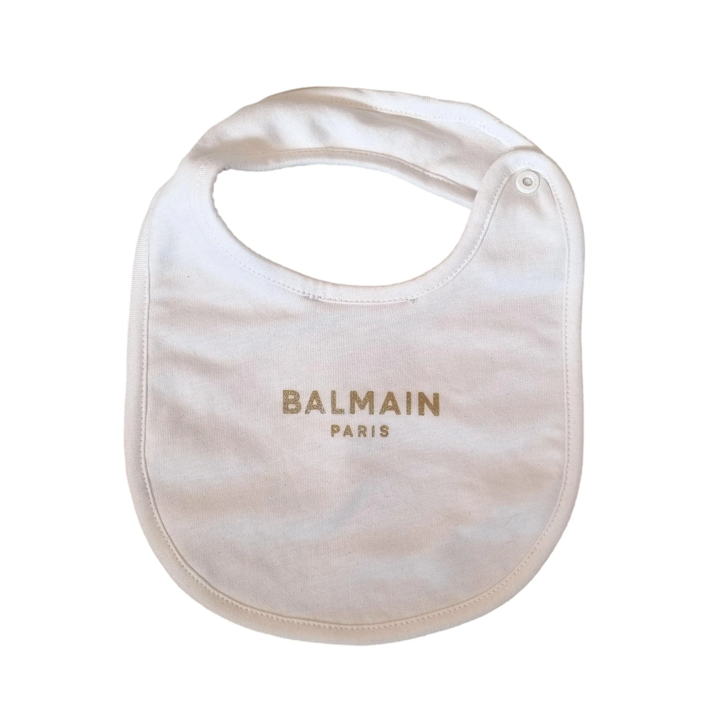 Mono, pelele, gorro y babero para bebé niña Balmain en algodón